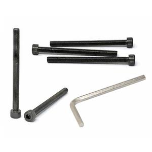 Iexcell 5 Pcs M8 x 100mm Thread Pitch 1.25 mm Alloy Steel 12.9 Grade Hex Socket Head Cap Screws Bolts Kit, Black Oxide Finish