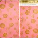 Inspired Mailers - Large Poly Mailers 14.5 x 19-50 Pack - Gold Roses Deluxe - Mailing Envelopes - Large Shipping Envelopes - Poly Bags for Shipping