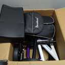 Knee Scooter, 350lbs Capacity, 13" Big PU Seat, Disc Brake Knee Walker, All Terrain Foldable Knee Scooter Walker with Bag for Foot Injuries Compact Crutches Alternative (Black)