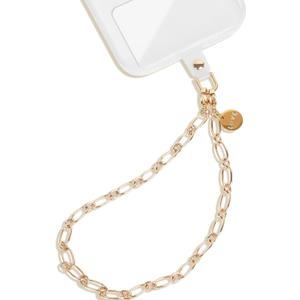 DELIRSTYIN Phone Charm Detachable Metal Cellphone Wrist Strap for Women Girls, Cell Phone Lanyard, Gold