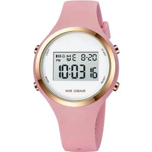 XCZAP Outdoor Sport Watches Alarm Clock 5Bar Waterproof LED Digital Watch (coffee-one)