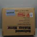 Hansong Vanity Mirror with Lights: Hollywood Lighted Makeup Mirror with 15 LED Bulbs, 22.8''x18'' Light Up Mirror with 3 Colors Modes for Desk, Large Mirrors with USB Charging Port for Bedroom, White