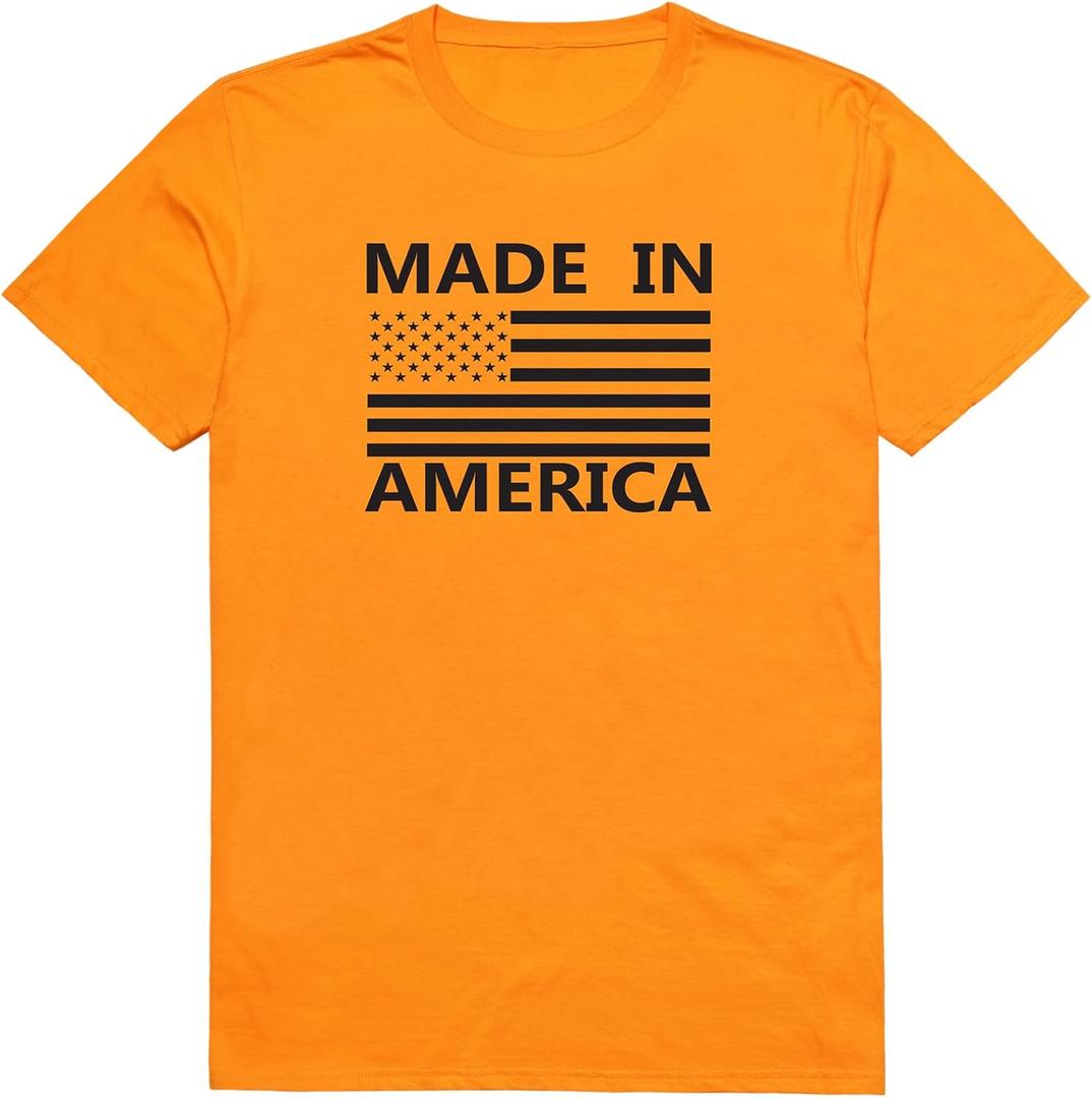 Rapiddominance America Basic Tees (Orange, S)