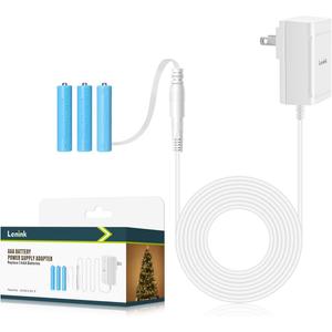 Lenink AC Power Supply Adapter for AAA Battery,Replace 3 AAA Battery,White Lenink AC Power Supply Adapter for AAA Battery,Replace 3 AAA Battery,White