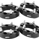 GAsupply 5x4.5 to 5x5 Wheel adapters 1.25 inch 32mm, 5x114.3 to 5x127 Wheel Spacers Adapters 71.5mm Hub Bore with 1/2-20 Studs, 4 Pack