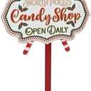 Amazon.com: Queltharion Vintage Christmas Wreath Hangers for Front Door Rustic Metal Xmas Ornament Candy Shop Sign Hooks for Welcome Farmhouse Home Holiday Welcome Decoration : Home & Kitchen