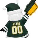 Hallmark NFL Green Bay Packers Santa Fan Christmas Ornament, Gifts for Sports Fans
