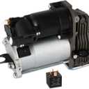 Air Suspension Compressor Pump, Compatible with Mercedes GL-Class X166 GL 350 GL450 GL500 GL550 M-Class W166 ML250 ML 350 2013 2014 2015, Automotive Replace Part 1663200104 1663200204