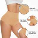High Waisted Booty Shorts Gym Workout Running Athletic Shorts Yoga Hot Pants Mini Shorts Rave Bottoms, Nude, XXL