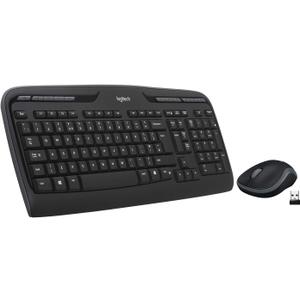 Logitech MK320 Wireless Desktop Keyboard and Mouse Combo — Entertainment Keyboard and Mouse, 2.4GHz Encrypted Wireless Connection, Long Battery Life