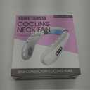 Neck Fan, Neck Air Conditioner Wearable Personal Fan with Cooling Plate, 5200mAh Large Battery, Ergonomic Design, White