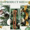 Syhood 38 Pcs Christmas Velvet Ornaments Decor Kit 3.15'' 18 Pcs Christmas Tree Ornaments Balls 18 Vintage Velvet Bows 5.5 Yard Ribbon for Xmas Tree Hanging Decorations, Green and Brown