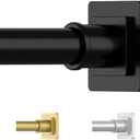 UIOSANRT Shower Curtain Rod Adjustable 31-79", Anti-Rust Shower Rod & Spring Tension Shower Rod No Drill, Black Shower Curtain Rod for Bathroom Tension Rod