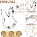 2 x Animal Cookie Cutters, 4 PCS Large Cute Cookie Cutters Set