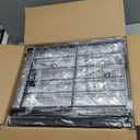 10-Tier Tall Shoe Rack Organizer Shoe Storage for Entryway 30-40 Pairs Metal Shoe Rack for Closet Heavy-Duty Shoe Rack with Wooden Top Shelf for Garage Rustic Brown