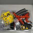 Boy Toys Gifts for 6 7 8-12 Years Old, Slot Car Race Track Sets with 4 Slot Cars, Battery or Electric Car Track with Flash Light, Dual Racing Game Lap Counter Circular Overpass Track Gifts for Kids