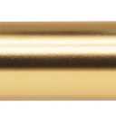 Gold Curtain Rod 18-45 inch, 1 inch Adjustable Heavy Duty Curtain Rods, Modern Drapery Rods with End Cap Finials, Window Treatment Rod for Home and Office