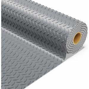 4x8 FT Garage Floor Mat, 3.6mm Extra Thick Diamond Plate
Rubber Flooring Roll for Under Car/Garage/Golf Cart/Motorcycle, Heavy Duty, Non-Slip, Gray