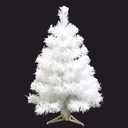Jackcsale 2 Foot Artificial Christmas Tree Xmas Pine Tree with PVC Leg Stand Base Holiday Decoration White