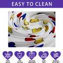 XCHI Rainbow Love Heart Flowers LGBTQ Tablecloth Rectangle Pride Day Inclusion Lesbian Gay Bisexual Transgender Queer Homosexual Equality for Indoor Outdoor Dining Home Party Decorations 60x84 Inch