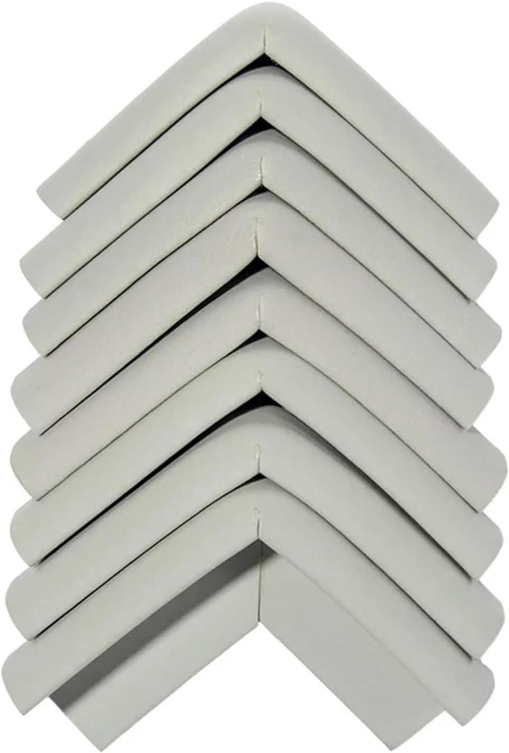 Corner Protectors Edge Protector 4Pcs Child Silicone Protector Table Corner Edge Protection Cover Children Anticollision Edge & Guards(Gray-01)