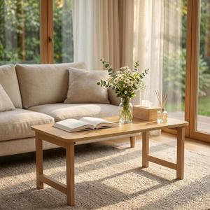 Japanese Folding Coffee Table, Low Floor Desk (32 x 16 x 16", Natural wood), 31.5" x 15.7" x 15.7"