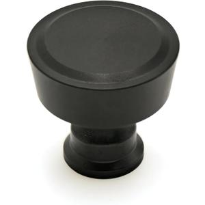 10 Pack 1-1/5Inch(30mm) Matte Black Cabinet Knobs for Dresser Kitchen Knob Drawers Pulls Black Hardware for Cabinets Cupboard Bathroom
