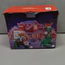 7 FT Christmas Inflatable Candy House with Santa Claus, Tree & Gift Box, Built-in LED Lights, Outdoor Blow Up Yard Decoration for Holiday Lawn Garden Party