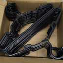 60 pcs Black Baby Nursery Closet Hangers, Non-Slip Laundry Infant Pant Hanger for Newborn Clothes Gift, Ultra-Thin Child Coat Hanger for Girl Boy Toddler Kid