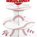 3 Tier Baseball Theme Party Cupcake Stand Baseball Birthday Party Decorations Sports Themed Cupcake Holder for Kids Games Day Supplies