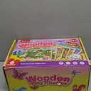 SYNARRY Wooden Puzzles for Toddlers 1-3, 6XSET Animals Puzzles for Toddlers 2-4 with Rack, Toddler Puzzles Ages 2-4, Toddler Valentines Day Easter Basket Stuffers Gifts Toys for Boys Girls