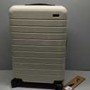 Away Bigger Carry-On Luggage, Lightweight Hardside Large Suitcase with Spinner Wheels, TSA Lock, Airline Approved, Salt White Matte