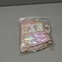 Hiroyuki Iridescent Makeup Bag, 14 inches Cosmetic Bag, Large Capacity Travel-Friendly Pouch (pink)