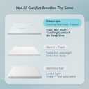 Breescape Cooling Mattress Topper King Size - 3 Inch Soft Breathable Foam Mattress, Cooling Mesh Cover, High Density Support, Non-Slip Elastic Straps, 3-Side Zipper Removable & Washable, 76"*80"