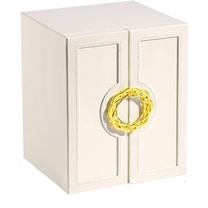 Jewelry Boxes & Organizers for Women Teen Girls Large Jewelry Organizer Box Faux Leather Jewelry Organizers and Storage Kids joyeros organizador de mujer Big Jewelry Case Jewelry Storage (cream)