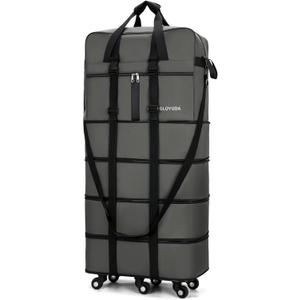 43.5 Inch Expandable Extra Large Suitcases with Wheels (Gray), 43.5 x 21 in x 11 in inch