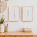 upsimples A3 Picture Frame, Display Pictures 8.3x11.7 with Mat or 11.7 x 16.5 Without, Wall Hanging Poster Frames, Natural, 1 Pack