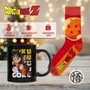Culture Fly Dragon Ball Z 3-Piece Mug Gift Set, Socks, Christmas Ornament, Funny Characters Mugs, Stocking Stuffer, White Elephant Gag Gift