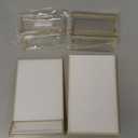 6Pack 5 x 7 Clear Acrylic Wedding Table Number Holder Stands with Gold Borders, Double Sided Picture Frames Sign for Restaurant Menu Recipe Cards Photo Display