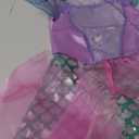 Little Girls Mermaid Princess Costume for Girls Dress Up Party with Gloves,Crown Mace 3-10 Years (Pink-29)