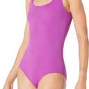 Amazon Essentials Women's One-Piece Coverage Swimsuit (Available in Plus Size) (6X, Violet)