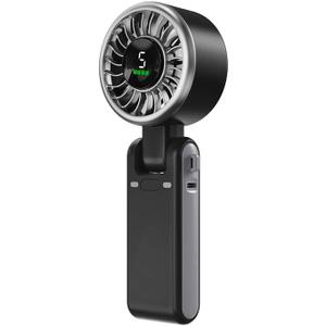 Mini Portable Fans with LED Display - 5-Speed Handheld Turbo Fan, 3600mAh Battery Operated, 13H Cooling, 3-in-1 Portable Desk/Hanging/Folding Hand Fans for Travel, Office, Outdoor, Indoor Mini Portable Fans with LED Display - 5-Speed Handheld Turbo Fan, 3600mAh Battery Operated, 13H Cooling, 3-in-1 Portable Desk/Hanging/Folding Hand Fans for Travel, Office, Outdoor, Indoor