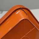 TNTIWQ 6 Pack 12.5 Inch Rectangle Plant Saucers for 7.8 Inch Pots - Indoor Outdoor Drip Tray for Planters - Plastic Planter Water Tray(Terracotta, 12.5"x9"(6pcs))