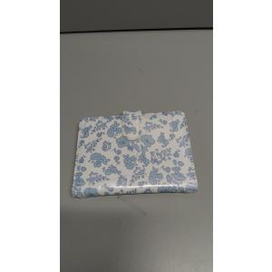 Blue Ditsy Flowers Bible Covers for Women, Retro Flower Book Cover Bible Bag, Floral Arts Bible Bag for Church - M