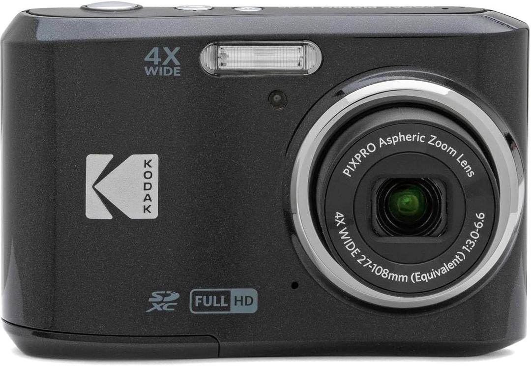 Kodak PIXPRO FZ45 Digital Camera, 16MP Point & Shoot with 4X Optical Zoom, 27mm Wide Angle, 2.7 Inch LCD, 1080p Video, Black