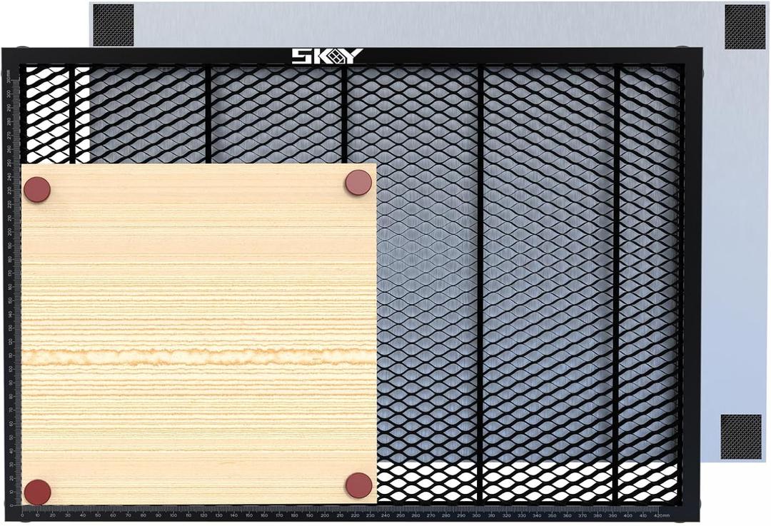 Upgrade Oxide Coating Honeycomb Working Table 460x346mm, Laser Honeycomb Bed with Magnets and Anti-Slip Pads for Falcon A1 and A1 Pro，Honeycomb Working Panel18.1"x 13.6"x 0.6"