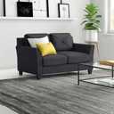Michanco 3 Inch Black Sofa Legs Set of 4 Square Tapared Wood Furniture Feet for Couch Sofa Ottoman
