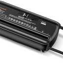 Bonsaii Paper Shredder for Home Use, 6 Sheet Strip Cut Small Paper Shredder Without Basket for Home Office, Portable Shredder Extendable Arm Design with Overheat Protection (S123-B)