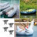 4pcs Air Valve Inflatable Screw Air Valve Boat Spiral Air Plugs Replacement for Rubber Dinghy Raft Canoe Kayak Boat Pool Parts