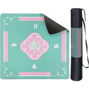 31.5'' Mahjong mat for Table, Mah Jong Table Cover with Storage Bag, Anti Slip and Noise Reduction, Poker, Card, Board & Tile Games Mat